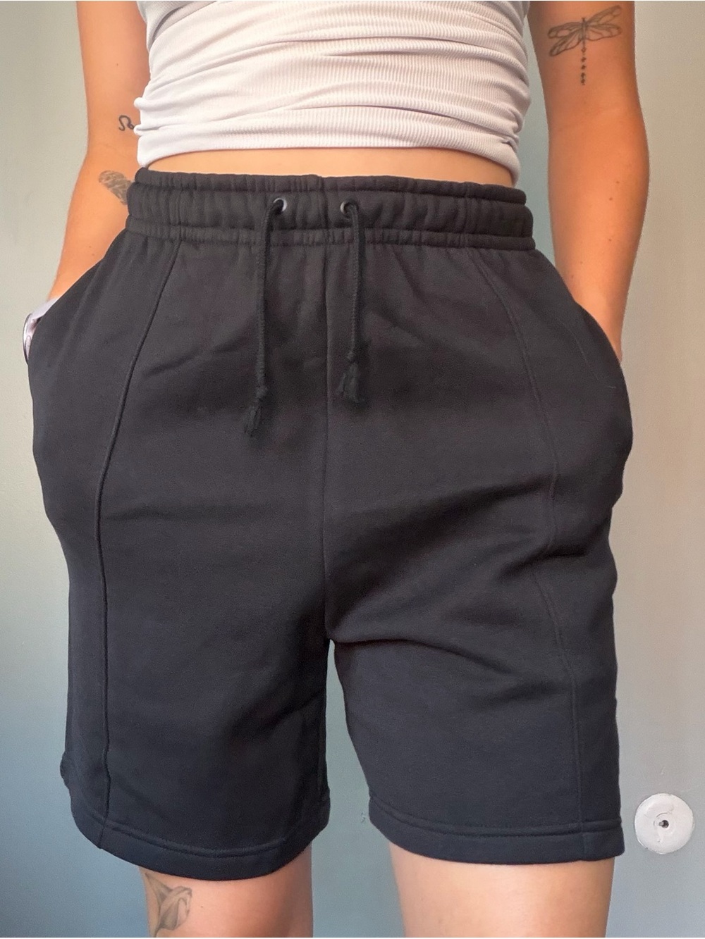 NWT Nike Sportswear Essential High Rise Fleece Shorts Small - Picture 6 of 9